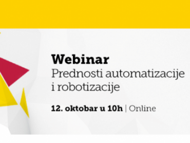 Webinar - Prednosti automatizacije i robotizacije