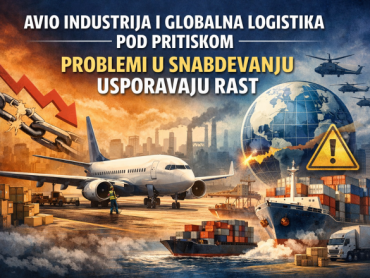 Avio industrija i globalna logistika pod pritiskom: problemi u snabdevanju usporavaju rast