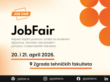 Sajam poslova i praksi JobFair – Kreiraj svoju budućnost!