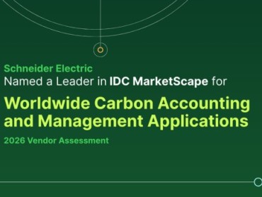 IDC MarketScape proglasio Schneider Electric liderom u globalnoj proceni dobavljača rešenja za praćenje i upravljanje emisijama ugljenika za 2026. godinu