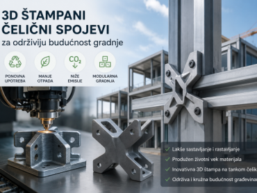 3D štampani čelični spojevi mogli bi da promene građevinsku industriju