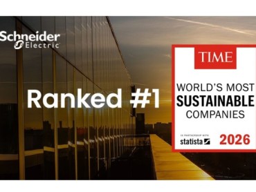 Schneider Electric treću godinu zaredom proglašen najodrživijom kompanijom na svetu prema izboru magazina TIME i kompanije Statista