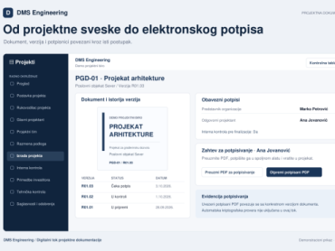 EVOKS DMS Engineering olakšava pripremu projektne dokumentacije od IDR do PIO